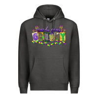 Charcoal Heather mardi gras grammy Premium Hoodie - CowGirlArtShop
