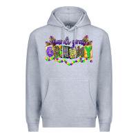 Heather Grey mardi gras grammy Premium Hoodie - CowGirlArtShop