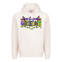 Pale Pink mardi gras grammy Premium Hoodie - CowGirlArtShop