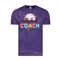 Cloud Purple volleyball coach all day every day Vintage Tee - MaliasSmallBusiness