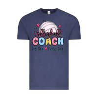 Vintage Denim volleyball coach all day every day Vintage Tee - MaliasSmallBusiness