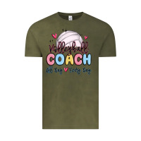 Vintage Olive volleyball coach all day every day Vintage Tee - MaliasSmallBusiness
