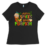 Black whatever spices your pumpkin Ladies Tee - AdoDesignShop