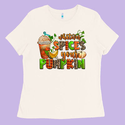 Whatever Spices Your Pumpkin Ladies Tee Designed By Adodesignshop