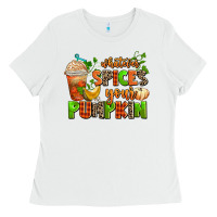 White whatever spices your pumpkin Ladies Tee - AdoDesignShop