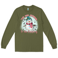 Army Green 'tis the season to be freezing Long Sleeve Tee - MaliasSmallBusiness