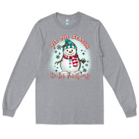 Heather Grey 'tis the season to be freezing Long Sleeve Tee - MaliasSmallBusiness