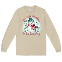 Mushroom 'tis the season to be freezing Long Sleeve Tee - MaliasSmallBusiness