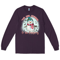 Plum 'tis the season to be freezing Long Sleeve Tee - MaliasSmallBusiness