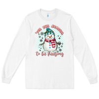 White 'tis the season to be freezing Long Sleeve Tee - MaliasSmallBusiness