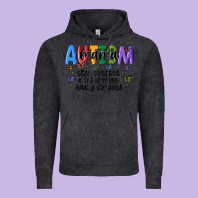 Autism Mama Vintage Hoodie Designed By Maliassmallbusiness