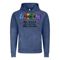Vintage Denim autism mama Vintage Hoodie - MaliasSmallBusiness