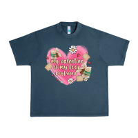 Midnight Navy my valentine is my look boyfriend Urban Heavy Tee - MaliasSmallBusiness