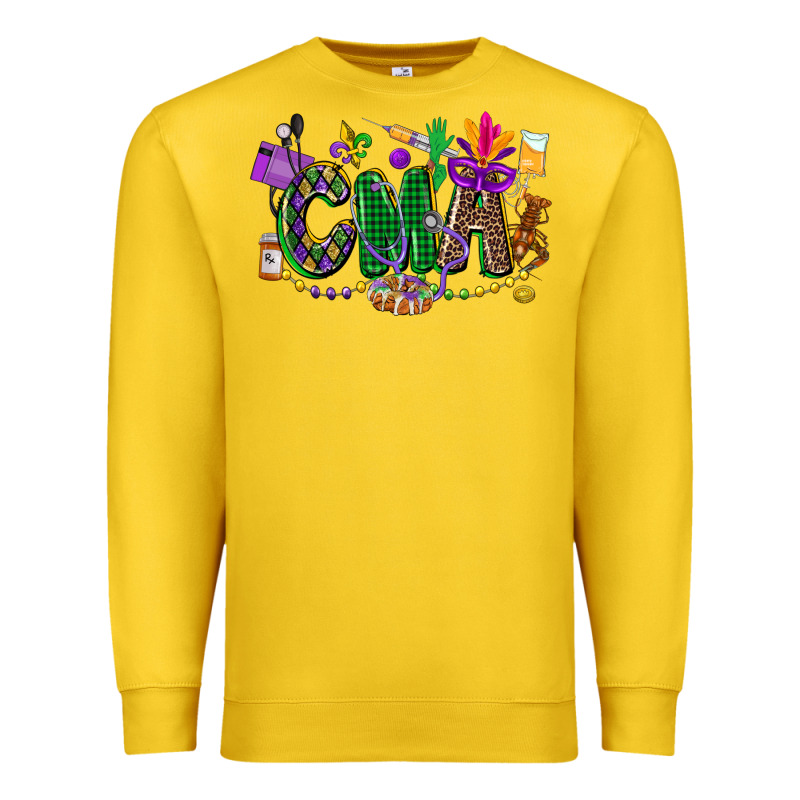 Cma Mardi Gras Cowgirl Premium Sweatshirt by CowGirlArtShop | Teevron
