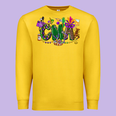 Cma Mardi Gras Cowgirl Premium Sweatshirt Designed By Cowgirlartshop