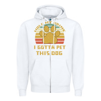 White Hold My Drink I Gotta Pet This Dog Zipper Hoodie - Bettercallsaul