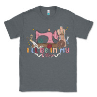 Charcoal Heather ill be in my office Classic Tee - MaliasSmallBusiness