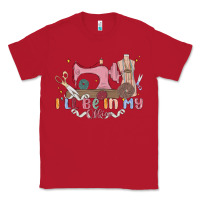 Red ill be in my office Classic Tee - MaliasSmallBusiness
