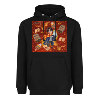 Black wizard boy with magic items Heavyweight Hoodie - TumblerDesignByShophia