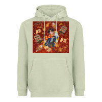 Matcha wizard boy with magic items Heavyweight Hoodie - TumblerDesignByShophia