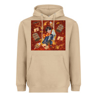 Mushroom wizard boy with magic items Heavyweight Hoodie - TumblerDesignByShophia