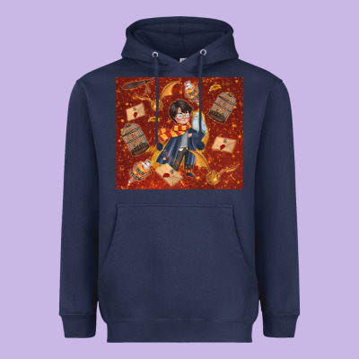 Wizard Boy With Magic Items Heavyweight Hoodie Designed By Tumblerdesignbyshophia