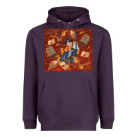Plum wizard boy with magic items Heavyweight Hoodie - TumblerDesignByShophia