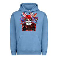 Pigment Pebble Blue hip hop Urban Hoodie - FaDigitalArtStudio
