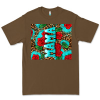 Cacao rose leopard mama Premium Tee - AdoDesignShop