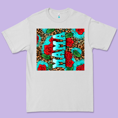 Rose Leopard Mama Premium Tee Designed By Adodesignshop