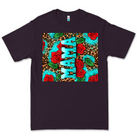 Plum rose leopard mama Premium Tee - AdoDesignShop