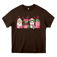 Pink Christmas Coffee Heavy Core Tee | Teevron