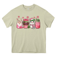 Mossy pink Christmas coffee Heavy Core Tee - JahusDesignShop