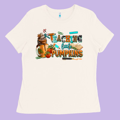 Teaching Little Pumpkins Ladies Tee Designed By Adodesignshop
