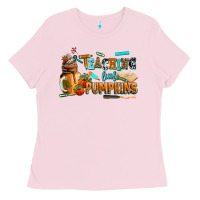 Bubblegum Pink teaching little pumpkins Ladies Tee - AdoDesignShop