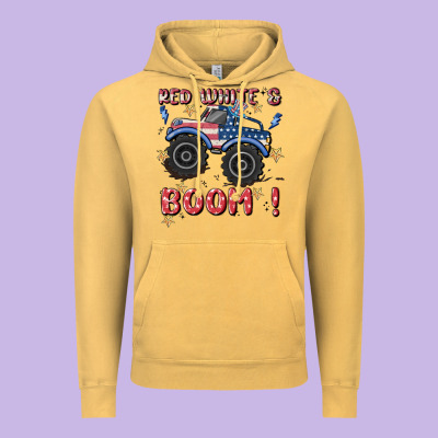 4th Of July Png, Monster Truck Vintage Hoodie Designed By Maliassmallbusiness