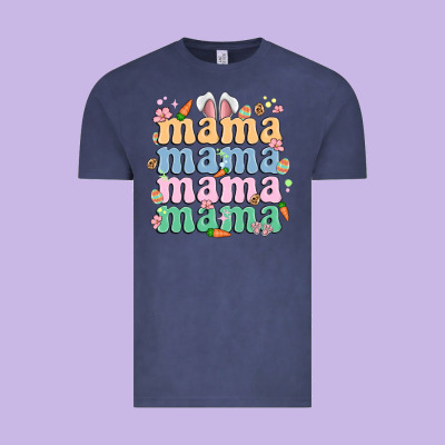 Easter Mama Vintage Tee Designed By Maliassmallbusiness