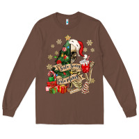 Chestnut sorta scary sorta merry skeleton christmas tree Long Sleeve Tee - MaliasSmallBusiness