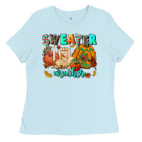 Baby Blue pumpkın Spıce Ladies Tee - AdoDesignShop