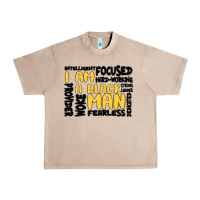 French Oak i am a black man Urban Heavy Tee - MaliasSmallBusiness