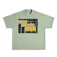 Oil Green i am a black man Urban Heavy Tee - MaliasSmallBusiness