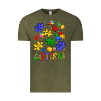 Vintage Olive autism Vintage Tee - JahusDesignShop