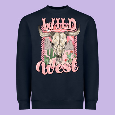 Wild West Heavyweight Sweatshirt Designed By Maliassmallbusiness