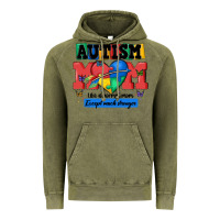 Vintage Olive autism mom like a normal mom Vintage Hoodie - MaliasSmallBusiness