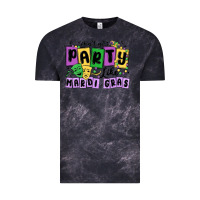 Cloud Black aint no party like mardi gras Vintage Tee - MaliasSmallBusiness
