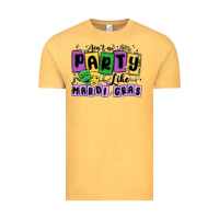 Vintage Mustard aint no party like mardi gras Vintage Tee - MaliasSmallBusiness