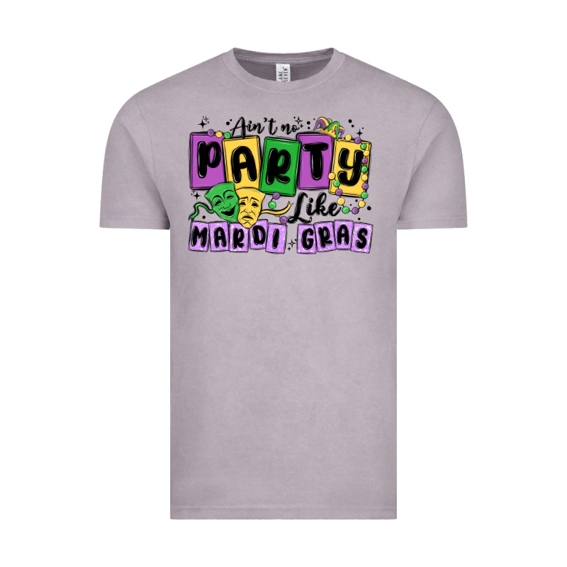 Aint No Party Like Mardi Gras Vintage Tee by MaliasSmallBusiness | Teevron