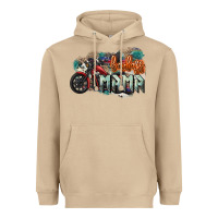 Mushroom Badass Mama motorcycle Heavyweight Hoodie - HowdyJamesFarm