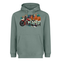 Sage Badass Mama motorcycle Heavyweight Hoodie - HowdyJamesFarm