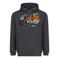 Smoke Badass Mama motorcycle Heavyweight Hoodie - HowdyJamesFarm